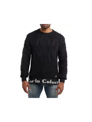 Sweter Carlo Colucci czarny
