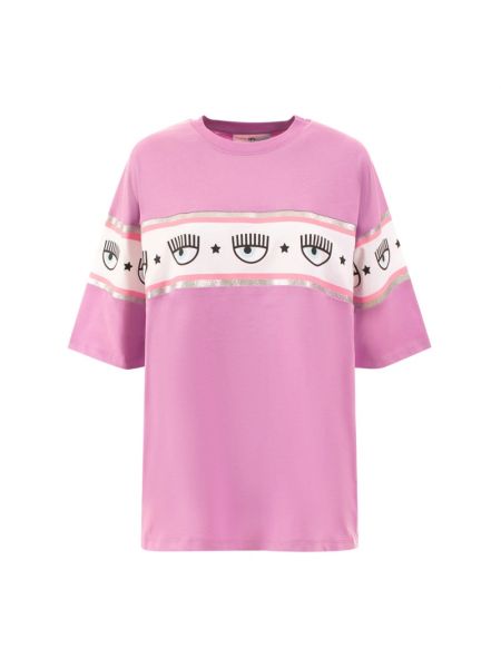 T-shirt en jersey Chiara Ferragni Collection rose