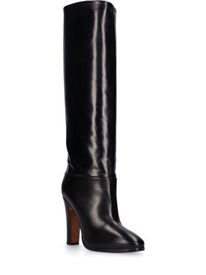Kožené čižmy nad kolená Vivienne Westwood čierna