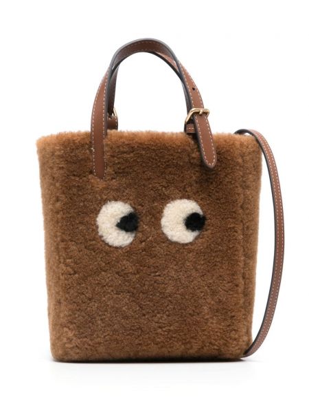 Mini çanta Anya Hindmarch kahverengi