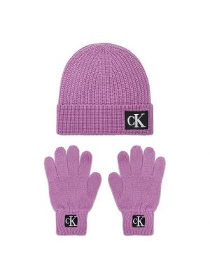 Γάντια Calvin Klein Jeans ροζ