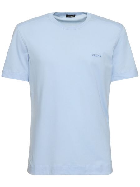 T-shirt i bomull i jersey Zegna