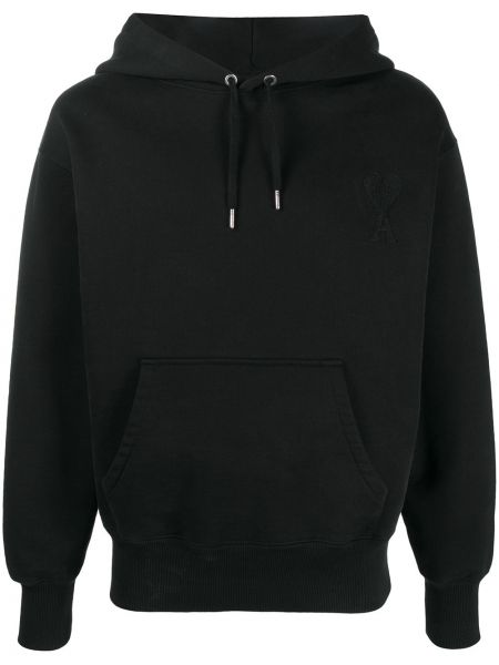 Sudadera con capucha Ami Paris negro