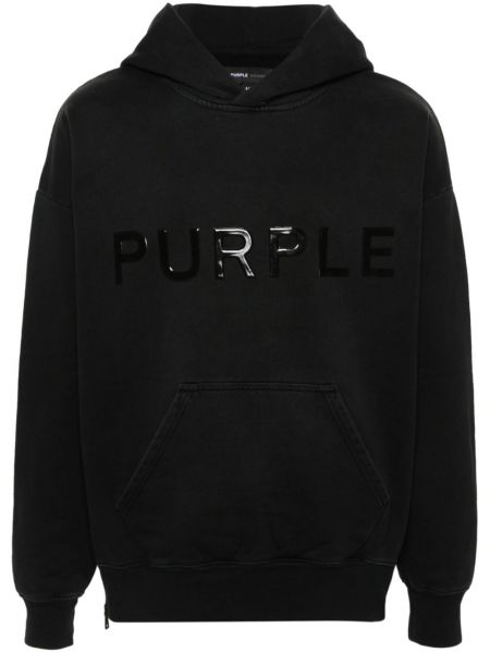 Kokvilnas kapučdžemperis Purple Brand