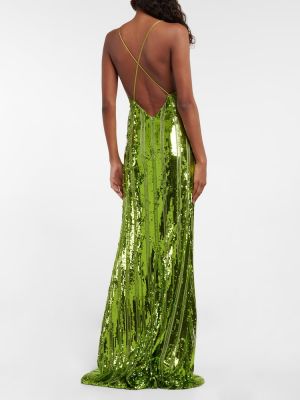 Dlouhé šaty Galvan zelené
