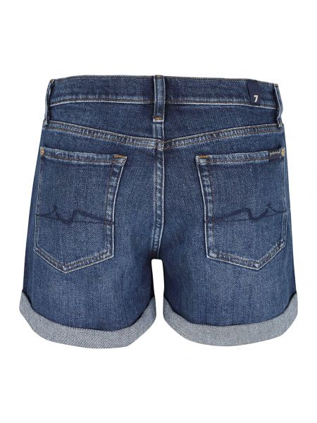 Stern jeans shorts 7 For All Mankind blau