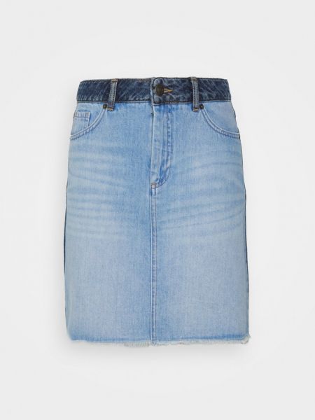 Spódnica jeansowa Munthe niebieska