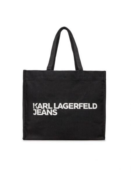 Nákupná taška Karl Lagerfeld Jeans čierna