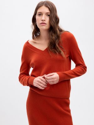 Cardigan tricotate Gap portocaliu