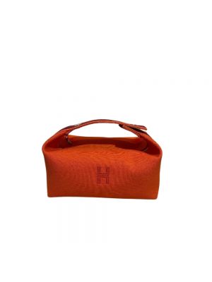 Kopertówka bawełniana Hermès Vintage pomarańczowa