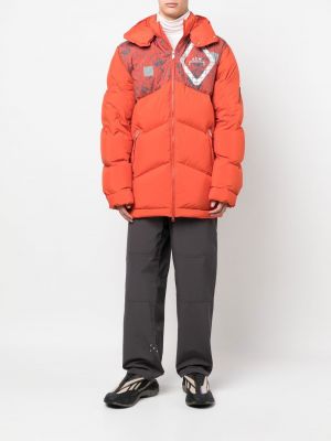 Péřová bunda s kapucí A-cold-wall* oranžová