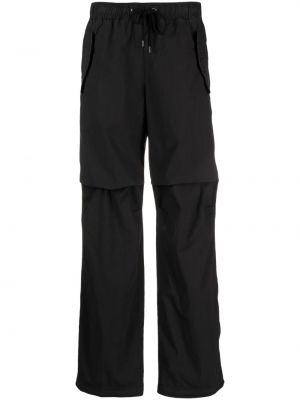 Drapované rovné kalhoty James Perse černé