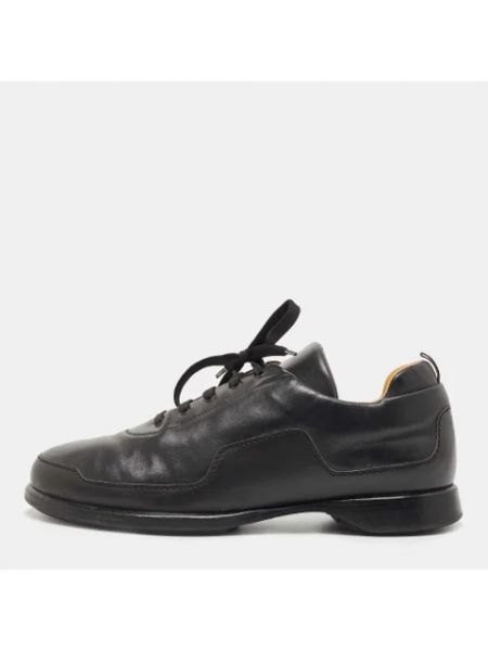 Sneakersy skórzane Hermès Vintage czarne