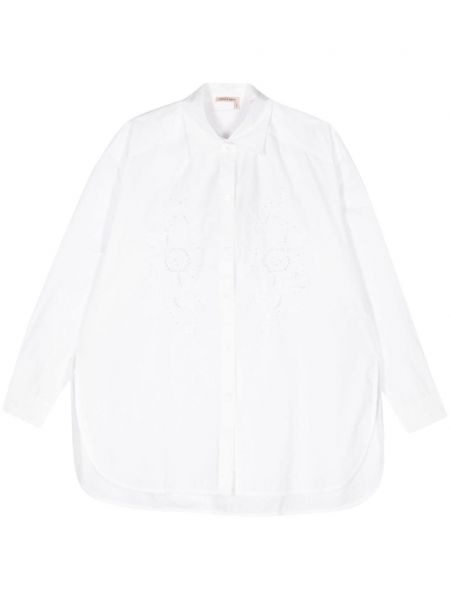 Памучна риза Stella Nova бяло