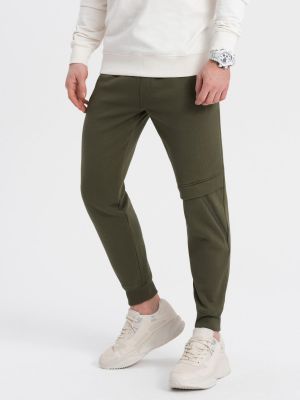 Спортни панталони с цип Ombre зелено