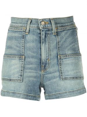 Короткие джинсовые шорты короткие Nili Lotan, синие
