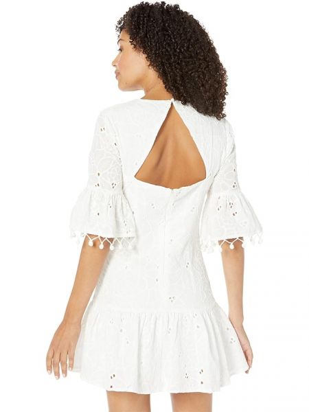 Кружевное коктейльное платье Bcbgmaxazria белое