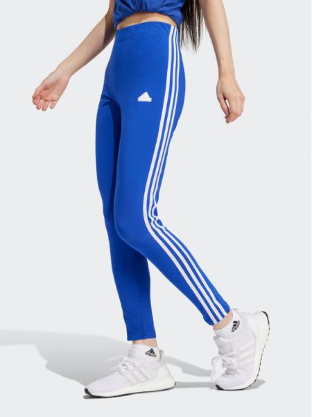 Leggings slim à rayures Adidas bleu
