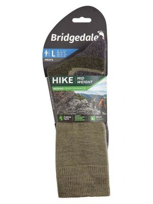 Merino gyapjú zokni Bridgedale zöld