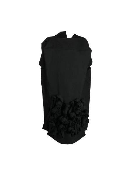 Sukienka mini wełniana w geometryczne wzory Comme Des Garcons czarna