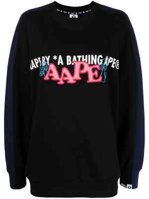Felpa con stampa Aape By *a Bathing Ape® blu
