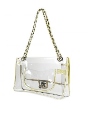 Průsvitná kabelka Chanel Pre-owned zlatá