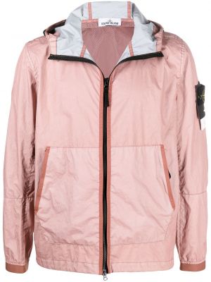 Hette lang jakke Stone Island rosa