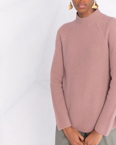 Jersey de cachemir de tela jersey con estampado de cachemira Vince rosa