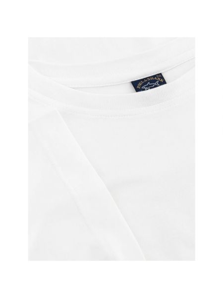 Camiseta de algodón Paul & Shark blanco