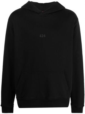 Kokvilnas kapučdžemperis 424 melns