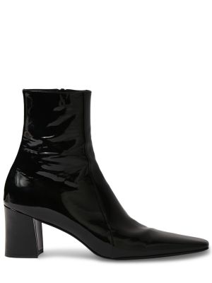 Iš natūralios odos lakuotos iš natūralios odos auliniai batai Saint Laurent juoda