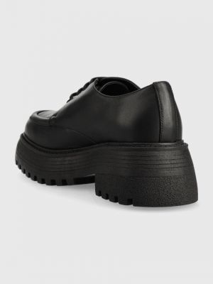 Pantofi oxford din piele cu platformă Chiara Ferragni negru