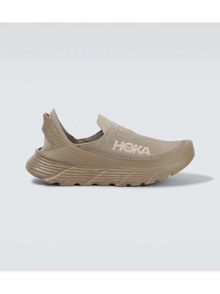 Glida på sneakers Hoka One One beige