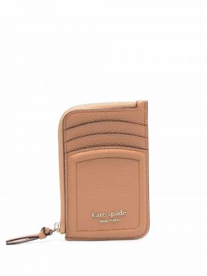 Kožená peňaženka Kate Spade hnedá