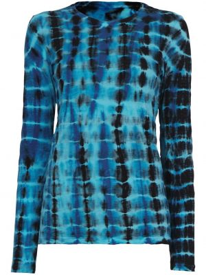 Majica s printom tie-dye Proenza Schouler plava