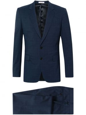 Kockovaný vlnený oblek Fursac modrá