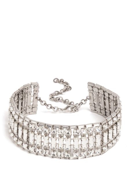 Choker med kristaller Alessandra Rich silver