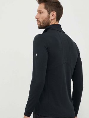Cipzáras pulóver Peak Performance fekete