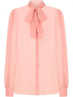 Blusa con lazo Dolce & Gabbana rosa
