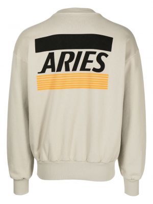 Kokvilnas džemperis ar apdruku Aries pelēks