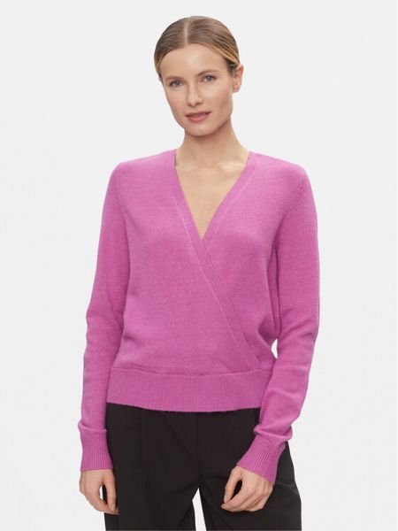 Длинный свитер Vila фиолетовый