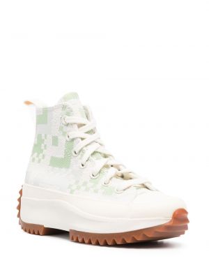 Sneakersy sznurowane żakardowe koronkowe Converse