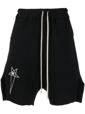 Shorts mit stickerei aus baumwoll Rick Owens X Champion schwarz