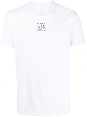 Rund hals t-skjorte Armani Exchange hvit