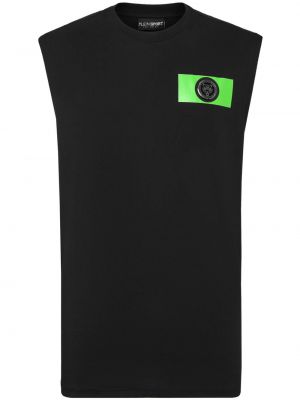 Bavlněná košile Plein Sport černá