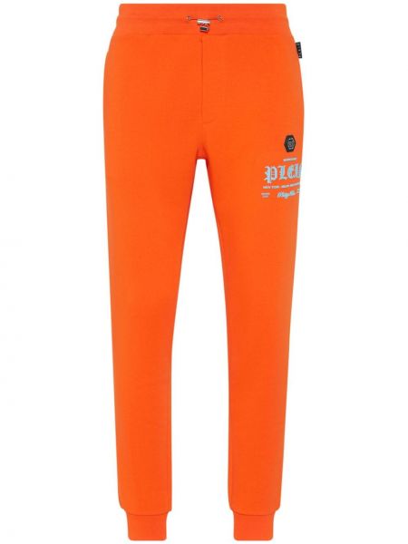 Spodnie sportowe Philipp Plein pomarańczowe