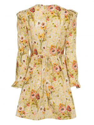Mustriline lilleline kleit Batsheva roheline