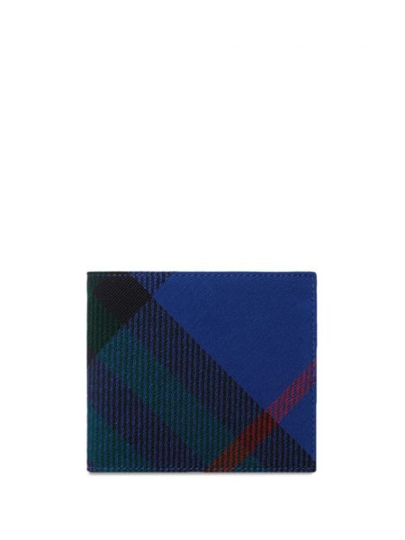 Denarnica s karirastim vzorcem Burberry modra