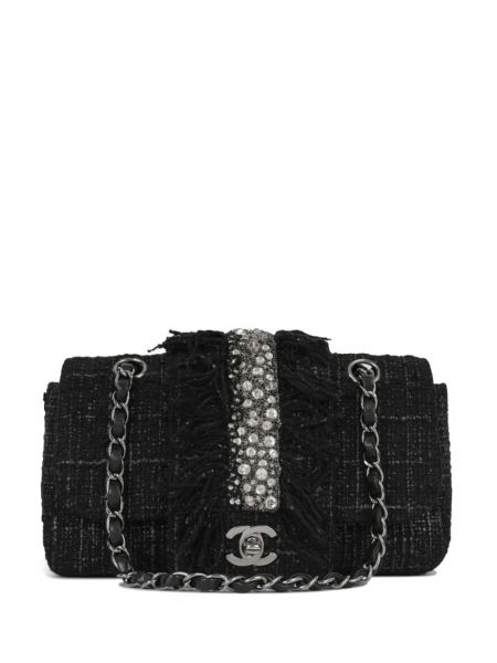 Τσάντα ώμου tweed κλασική Chanel Pre-owned