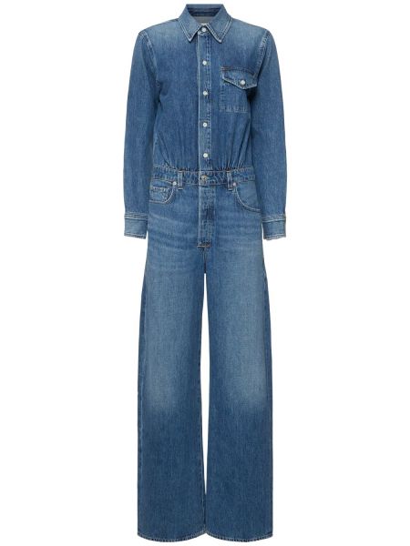 Bomull denim jumpsuit Citizens Of Humanity blå